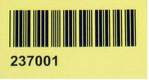P 9060 - Samolepící identifikační štítky s čárovým kódem (sada 65 ks)